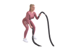 foto oefening Battle Rope Squat