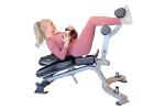 foto oefening Ab Bench Dumbell Twist