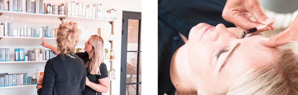 foto make up advies en wenkbrauw behandeling bij blush haren